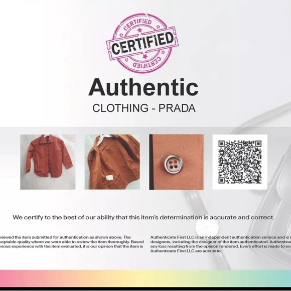 Prada Women's Authenticated Top Shirt Blouse Size 42 - Picture 5 of 5